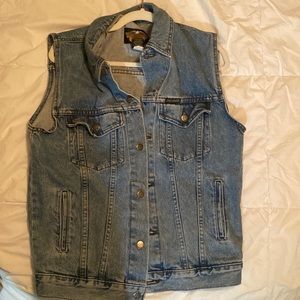 Vintage Harley Davidson Denim Vest